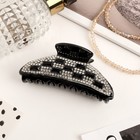 Краб для волос "Томирис" 8,5 см, дуга, чёрный 4623433