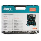 Набор ручного инструмента Bort BTK-100, сталь CrV, 100 предметов в чемодане - Фото 5