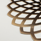 Салфетка сервировочная на стол «Дэми», d=37 см, цвет золотой - Фото 5