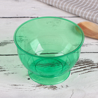 Креманка пластиковая одноразовая «Кристалл», 200 мл, цвет зелёный - Фото 1