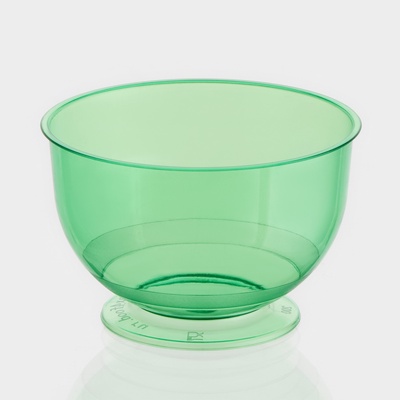 Креманка пластиковая одноразовая для фуршета «Кристалл», 200 мл, зелёная