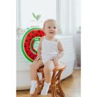 Круг для плавания новорожденных на шею Крошка Я «Арбузик», надувной, с ручками - Фото 4
