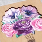 Деревянная открытка "С Днём Рождения!" букет цветов, 10 х 15 см - Фото 3