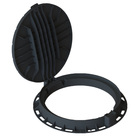 Люк садовый «Лого», d = 80 см, пластик, чёрный - Фото 2