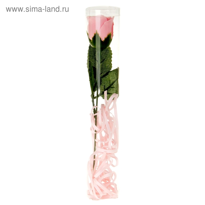 Мыльные лепестки "Роза" в тубе, розовая - Фото 1