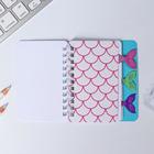 Блокнот с разделителями А7, 40 л «русалочка» - Фото 3