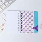 Блокнот с разделителями А7, 40 л «русалочка» - Фото 5