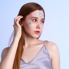 Стразы для лица «Звезда танцпола», серебро - Фото 1