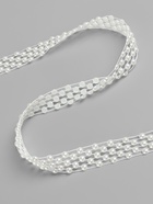 Жемчуг на нитях, плоский, 14 мм, 9±1 м, белый - Фото 2