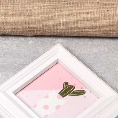 Фоторамка пластик на 6 фото 10х10, 10х15, 13х18 см "Дом" белая 39,5х50,5 см