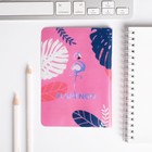 Набор Flamingo: ежедневник 40л, паспортная обложка - фото 6269497