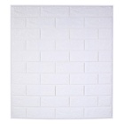 Самоклеящаяся ПВХ панель «Кирпич», 770×700×2 мм, цвет белый - Фото 4