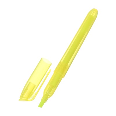 Маркер-текстовыделитель, скошенный 5 мм, жёлтый