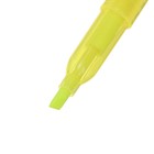 Маркер-текстовыделитель, скошенный 5 мм, жёлтый - Фото 3