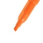 Маркер-текстовыделитель скошенный 5 мм, оранжевый - Фото 4