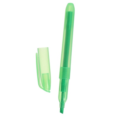 Маркер-текстовыделитель Calligrata, скошенный наконечник, узел 5 мм, зелёный