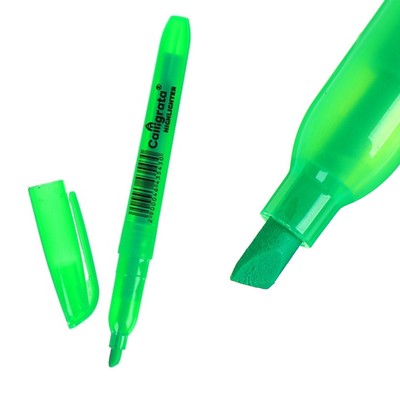 Маркер-текстовыделитель скошенный 5 мм, зелёный