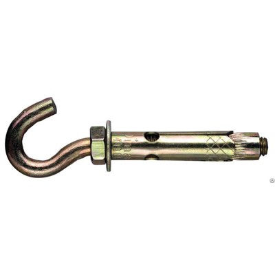 Анкерный болт Steelrex, с крюком, оцинкованный, 10×100 мм, 50 шт.