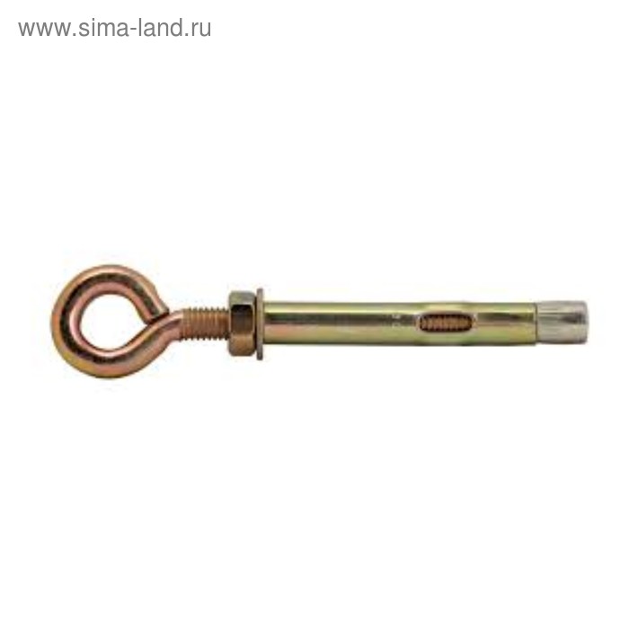 Анкерный болт Steelrex, с кольцом, оцинкованный, 12×130 мм, 30 шт. - Фото 1
