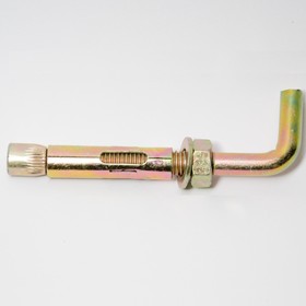 Анкерный болт Steelrex, с Г-образным крюком, оцинкованный, 12x130 мм, 30 шт