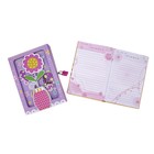 Записная книжка в подар кор А5 80л лин на замке Цветок в вазе МИКС - Фото 2