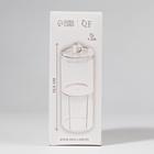 Органайзер для ватных палочек и дисков, с крышкой, 2 секции, 6.7×19 см, прозрачный - Фото 7