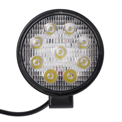 Фара противотуманная GE-WR009S (SL30) «OFF - Road», 9 диодов, 27 Вт, направленный свет, алюминиевый корпус, пылевлагозащищенный, 115×30×125 мм, 12/24 В