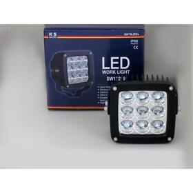 

Фара светодиодная OFF ROAD, SW-12219A, 9 диодов (OSRAM LED), 27 Вт, 1800 Lm, направленный свет, алюминиевый корпус, пылевлагозащищенный, 117х117х73, 1