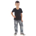 Футболка детская, рост 110 см, чёрная - фото 23521442