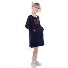 Платье детское Live, рост 104 см, цвет тёмно-синий - Фото 3
