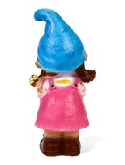 Садовая фигура из полистоуна «Девочка-гном с цветочком», 32×15×13 см - Фото 4