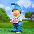 Садовая фигура из полистоуна «Мальчик-гном с лейкой», 33×13×13 см - Фото 5