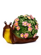 Садовая фигура из полистоуна «Улитка резная», 20×11×12 см - Фото 3