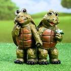 Садовая фигура "Две черепашки" 20х13х22см - Фото 1