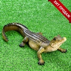 Садовая фигура из полистоуна «Кайман», 12.5×34×18 см - Фото 4