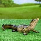 Садовая фигура из полистоуна «Кайман», 12.5×34×18 см - Фото 5