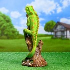 Садовая фигура "Хамелеон на ветке" акрил 17х14х35см - Фото 2