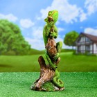 Садовая фигура из полистоуна «Хамелеон на ветке», 17×14×35 см - Фото 4