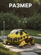 Садовая фигура из полистоуна «Черепашка», 8×18×11 см - Фото 2