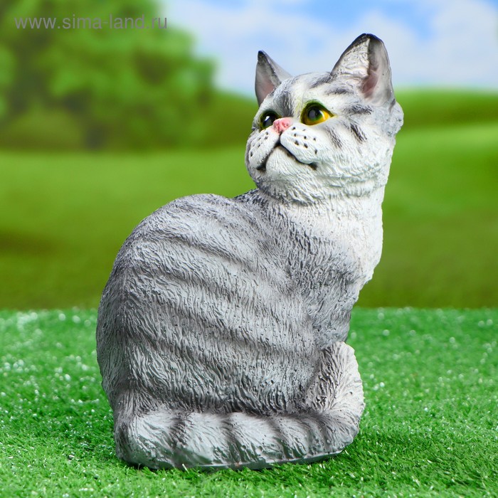 Садовая фигура "Кот Васька" 19х13х21см - Фото 1