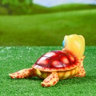 Садовая фигура "Черепашка" коричневая 24х17х12,5см - Фото 4