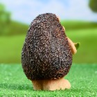 Садовая фигура из полистоуна «Ежик с листочком», 16×11×12 см - Фото 2