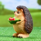 Садовая фигура из полистоуна «Ежик с листочком», 16×11×12 см - Фото 6