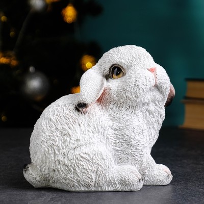 Фигура "Зайка Тошка" белый 16х11х15см