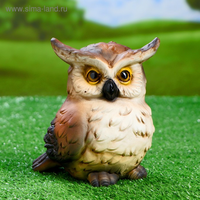 Садовая фигура "Сова" 15,5х12,5х16см - Фото 1