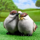 Садовая фигура из полистоуна «Воробьи», 24×21×17 см - Фото 1