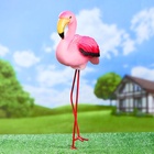 Садовая фигура из полистоуна «Розовый фламинго», 49×14×23 см - Фото 8