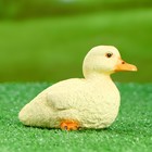 Садовая фигура "Утенок сидит" 14х8х10см - Фото 1