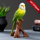 Фигура "Зеленый попугай" 9,5х8х16,5см - фото 320613649