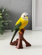 Фигурка полистоун «Зелёный попугай», 9.5×8×16.5 см - Фото 1